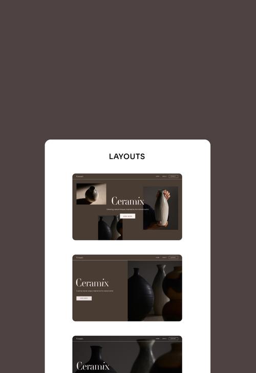 O trocador de layouts destaca várias opções de campo de imagem e texto disponíveis para os usuários selecionarem e personalizarem ainda mais.