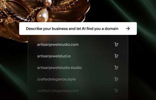 Hay varios nombres de dominio generados por IA para joyerías artesanales disponibles para comprar.